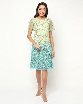 women embellished shift dress