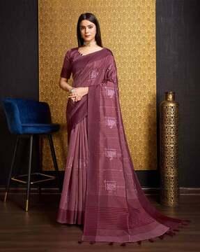 women embellished silk saree