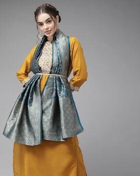 women embellished straight kurta set
