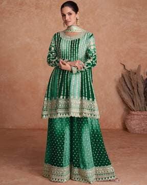 women embellished straight kurta set