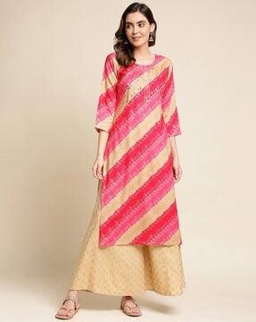 women embellished straight kurta