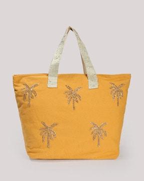 women embellished tote bag