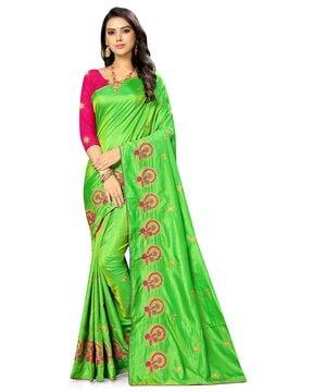 women embroidered & embellished saree