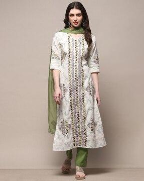 women embroidered 3-piece dress material