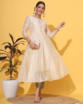 women embroidered anarkali kurta