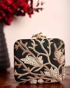 women embroidered clutch