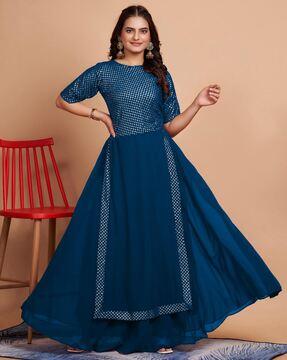 women embroidered gown dress