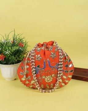 women embroidered potli bag