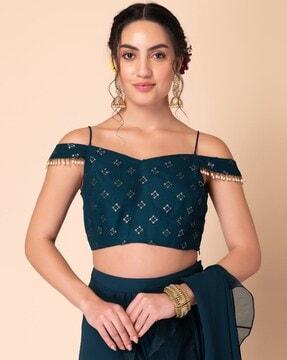 women embroidered relaxed fit blouse