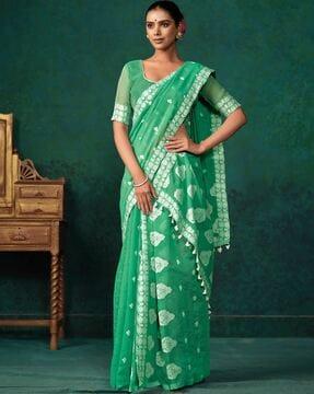 women embroidered saree