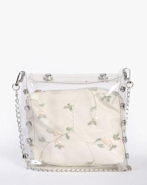 women embroidered sling bag with pouch