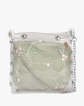 women embroidered sling bag with pouch