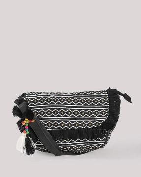 women embroidered sling bag