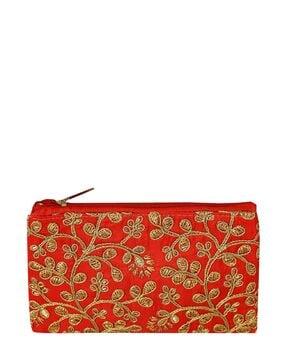 women embroidered travel wallet