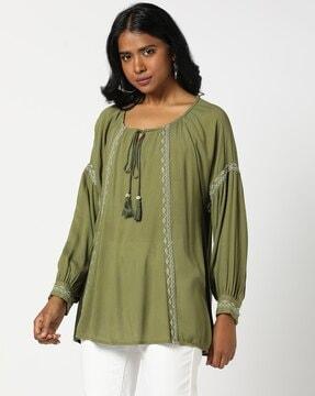 women embroidered tunic