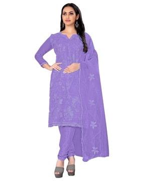 women embroidery 3-piece unstitched dress material