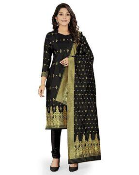 women embroidery unstitched dress material