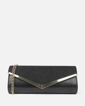 women envelope clutch with chain strap