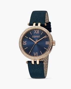 women es1l377l0015 water-resistant analogue watch