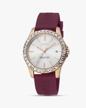 women es1l382p0025 water-resistant analogue watch