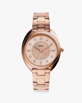 women es5070 analogue watch with stainless steel strap