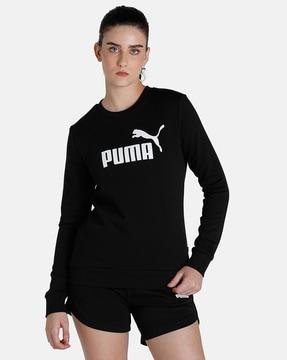 women essentials logo regular fit sweatshirt