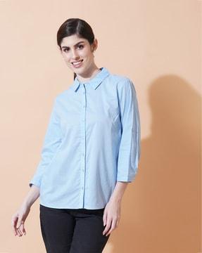 women fitted cotton shirt