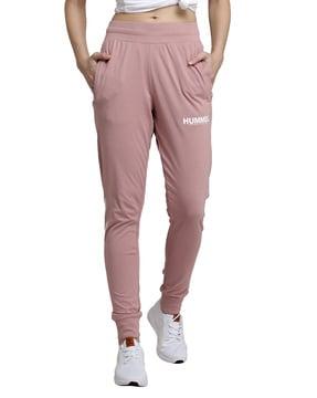 women fitted joggers with elasticated waist