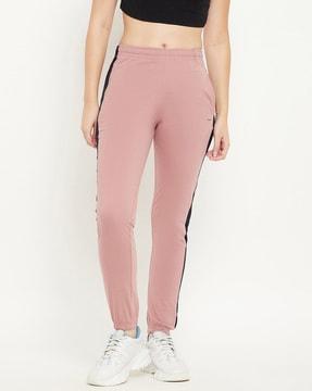 women fitted joggers with elasticated waistband