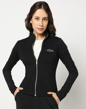 women fitted track jacket