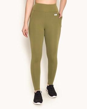 women fitted track pants with side pockets