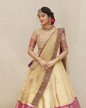 women flared lehenga choli set with dupatta