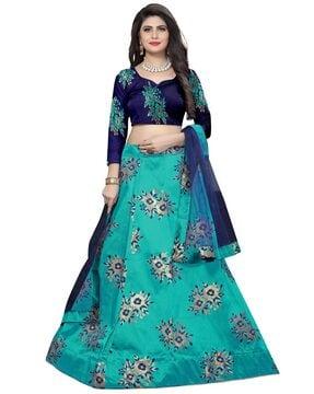 women flared lehenga choli set with dupatta