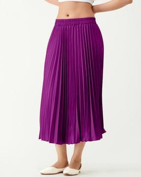 women flared skirt with elasticated waist