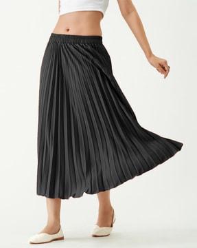 women flared skirt with elasticated waist