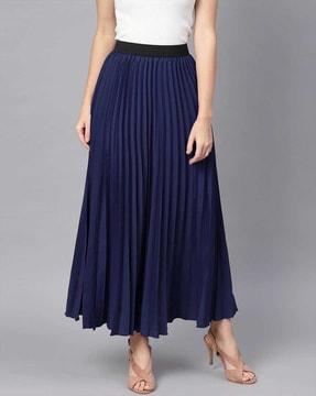 women flared skirt with elasticated waist