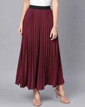 women flared skirt with elasticated waist