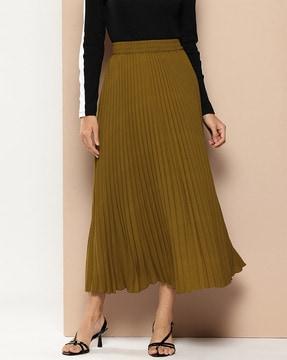 women flared skirt with elasticated waist