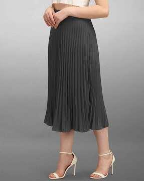 women flared skirt with elasticated waistband
