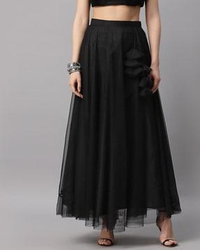 women flared skirt with tassels