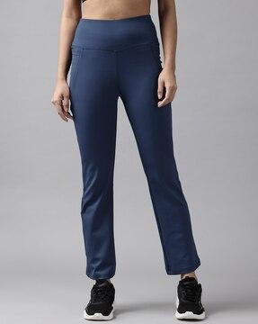 women flared track pants with elasticated waist