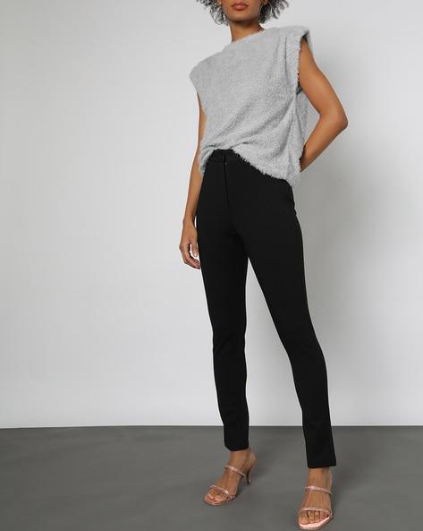 women flat-front pants