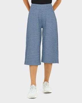 women flat-front relaxed fit culottes