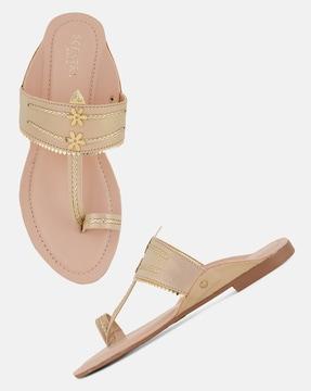 women flat sandals with open toe ring