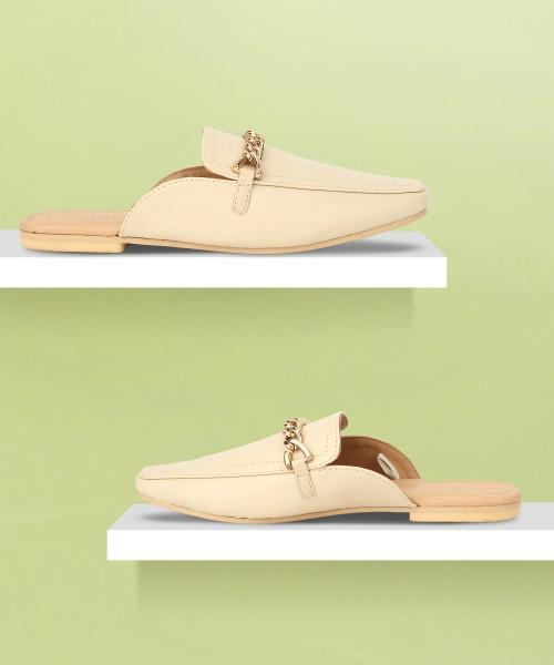 women flats sandal  (beige , 3)