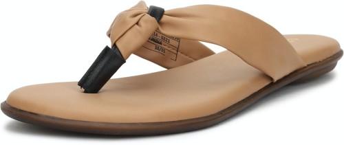 women flats sandal  (brown , 4)