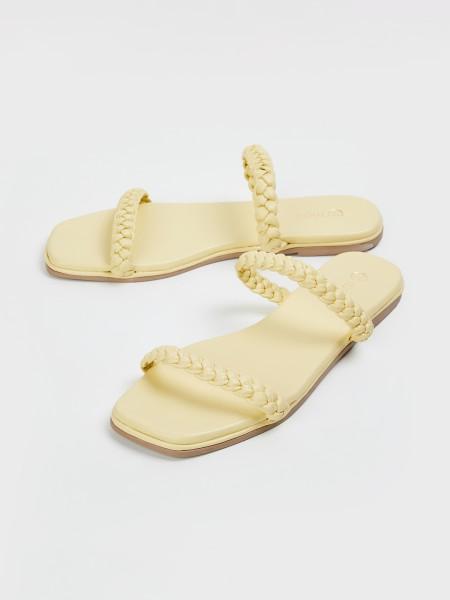 women flats sandal  (yellow , 3)