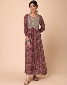 women floral print  anarkali kurta