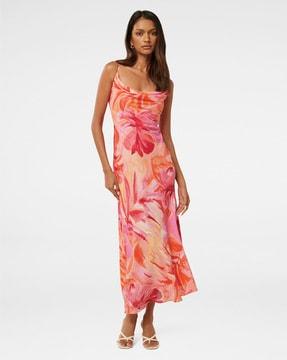 women floral print a-line dress