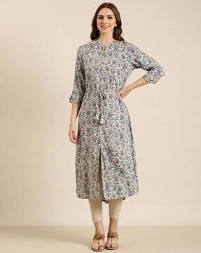 women floral print a-line kurta